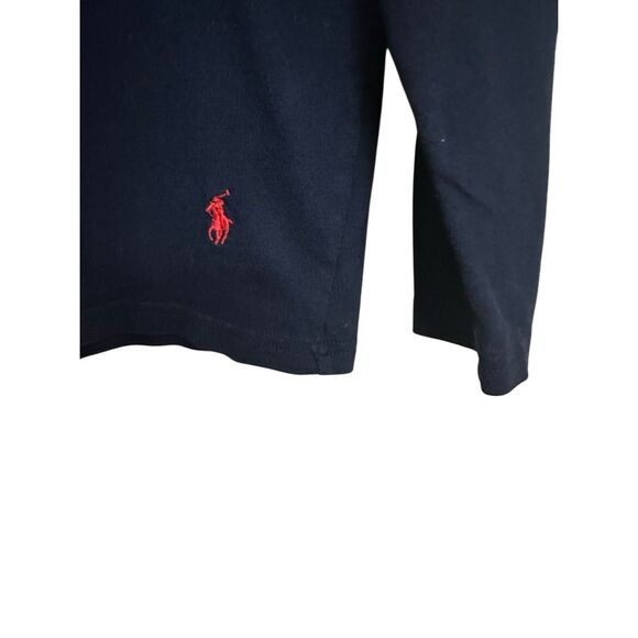 Polo Ralph Lauren Shirt Men Medium  Navy Blue Tee Hoodie Lightweight Size: M - Picture 3 of 5